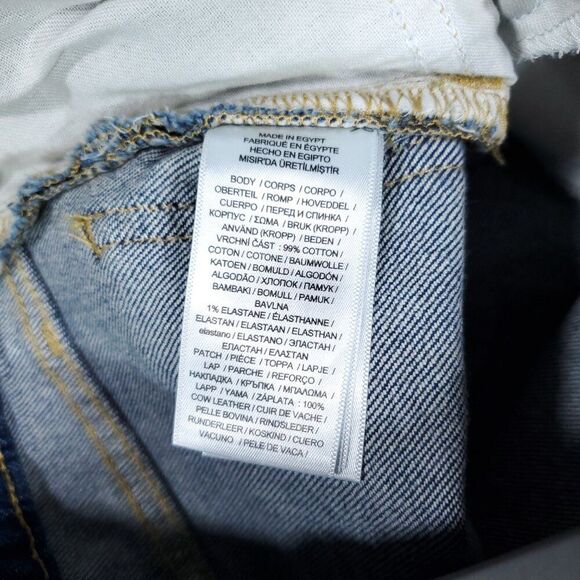 Lauren Ralph Lauren Ombre High Rise Wide Leg Crop Jeans Size 2P Petite Blue Y2K - Picture 7 of 13